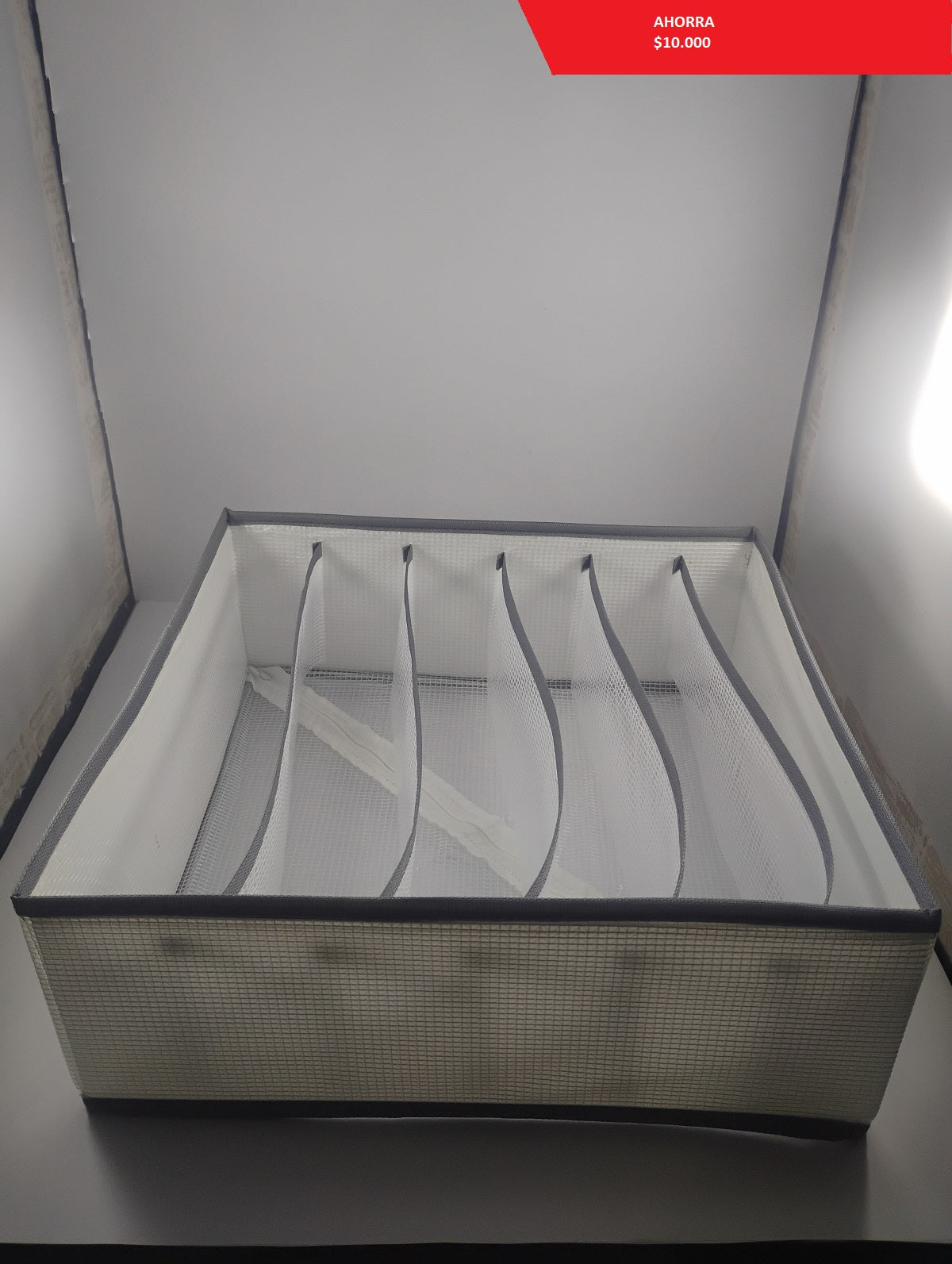 Organizador de Ropa Plegable con 7 Compartimentos 32 cm X 32m X 12cm X 3 unidades - TCC0026