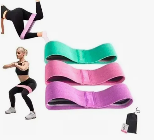 Set de 3 Bandas de Resistencia para Gimnasio