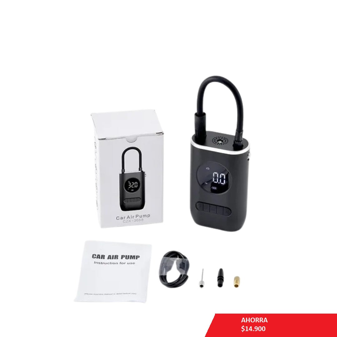 Mini Compresor de Aire Digital Inalámbrico Portátil