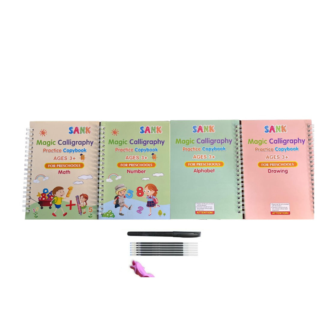 4 Libros de Caligrafía Montessori
