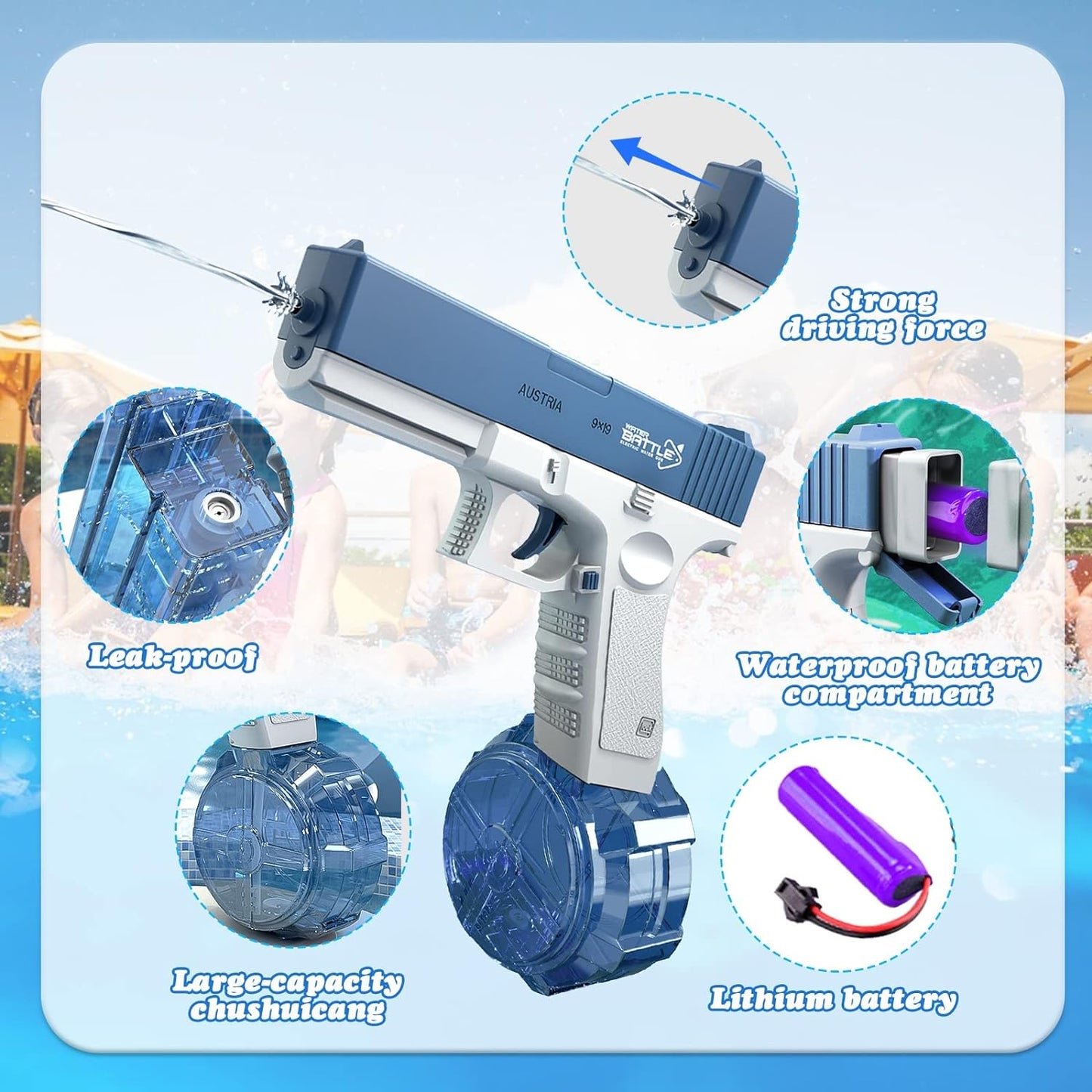 Pistola de Agua Eléctrica