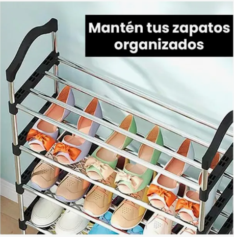 Zapatero Metálico de 6 Pisos