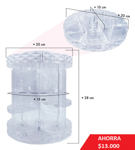 Organizador de Maquillaje 360