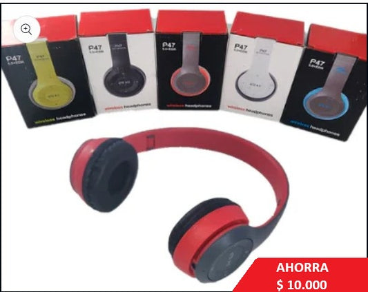 Audifono de diadema BLUETOOTH P47 - TCC0006