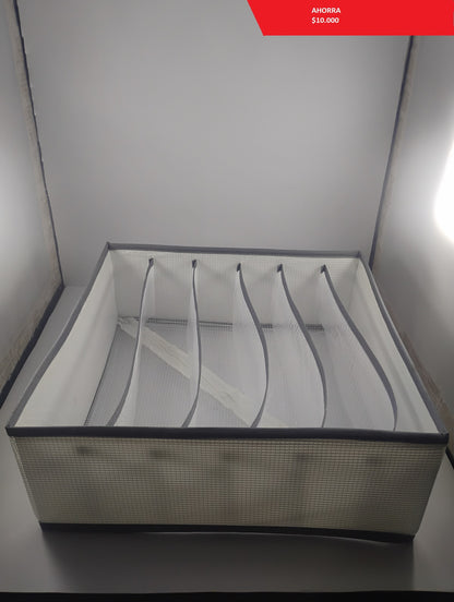 Organizador de Ropa Plegable con 7 Compartimentos 32 cm X 32m X 12cm X 3 unidades - TCC0026