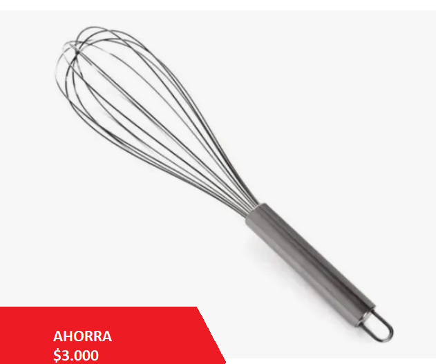 Batidor Metálico En Acero Inoxidable
