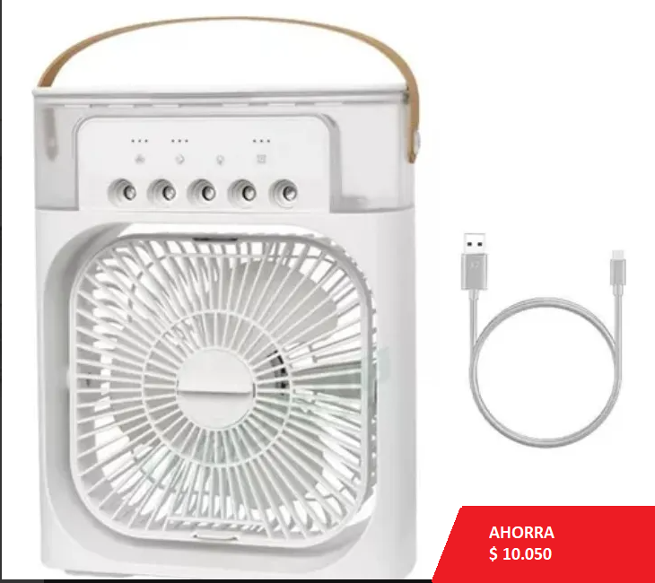 Ventilador Humidificador de Colores