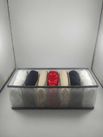 Organizador de Ropa Plegable con 7 Compartimentos 11 cm X 11cm X 33cm - TCC0023 x 3 unidades