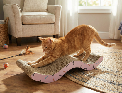 Rascador de cartón para gato  afilador de uñas (LILU) - TCC0019