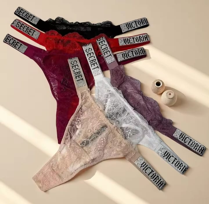 🔥4 Pantys premium Victoria’s Secret diseños y colores surtidos + 2 Gratis🔥 Se Sienten Bien. Se Ven Mejor.