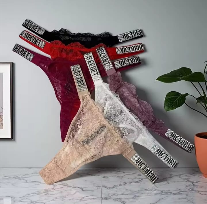 🔥4 Pantys premium Victoria’s Secret diseños y colores surtidos + 2 Gratis🔥 Se Sienten Bien. Se Ven Mejor.