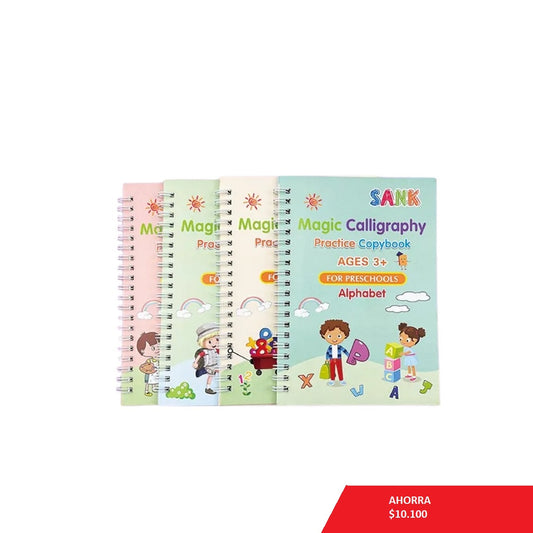 4 Libros de Caligrafía Montessori