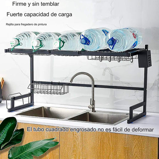 Escurreplatos de Acero Inoxidable Sobre Fregadero organizador